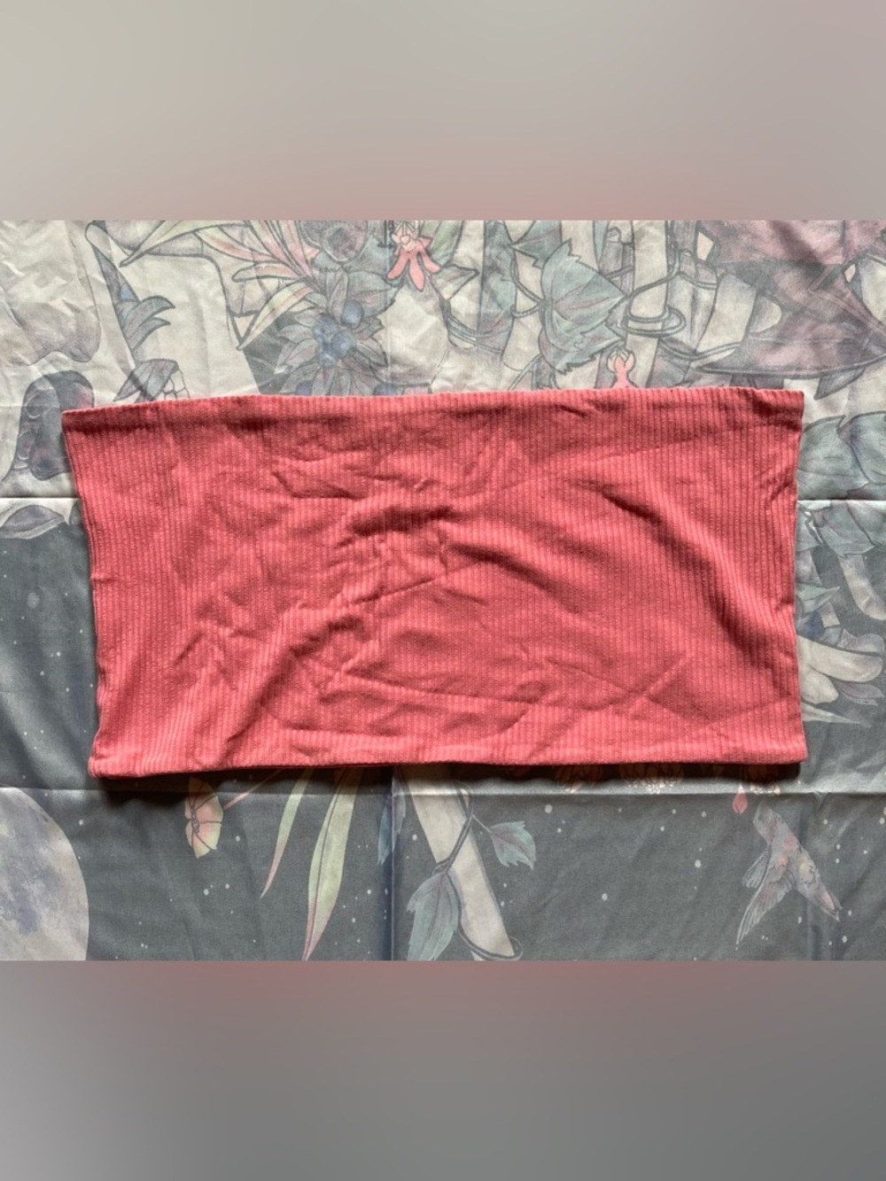 Topshop Dusty Rose Ribbed Tube Top